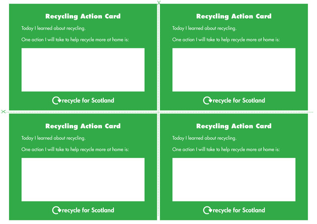 Recycling action card