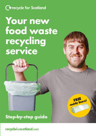  Recycle for Scotland local authority food waste collection 6pp A5 leaflet