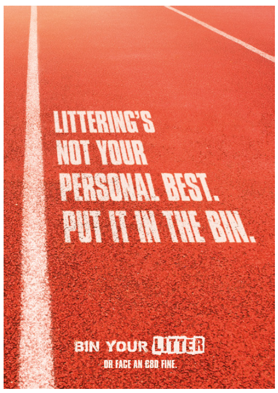 Leisure Centres & Sports Pitches – Context Specific Litter Materials
