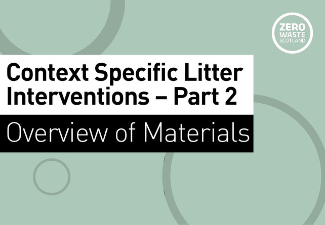 Overview of Anti-Litter Toolkit Part 2