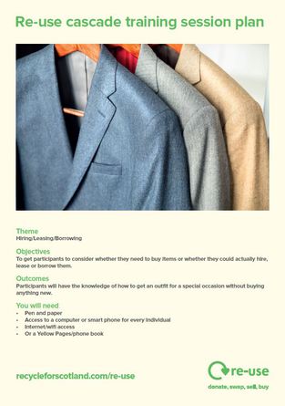  Re-Use Session Guide; HIRING – Outfit For An Event
