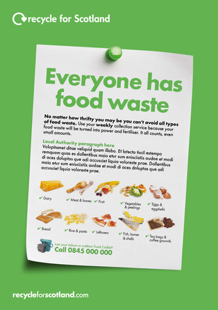 Recycle for Scotland local authority everyone has food waste advertorial version 2